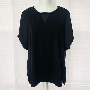 Calvin Klein Black Short Sleeve Blouse